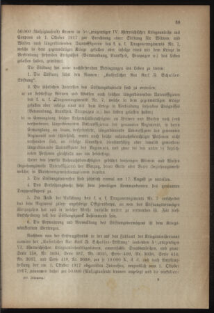 Verordnungsblatt für das Kaiserlich-Königliche Heer 19180216 Seite: 9