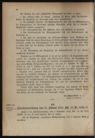 Verordnungsblatt für das Kaiserlich-Königliche Heer 19180302 Seite: 2