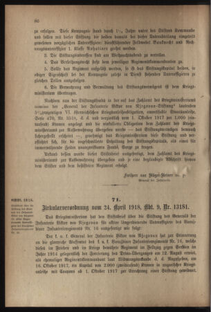 Verordnungsblatt für das Kaiserlich-Königliche Heer 19180504 Seite: 2