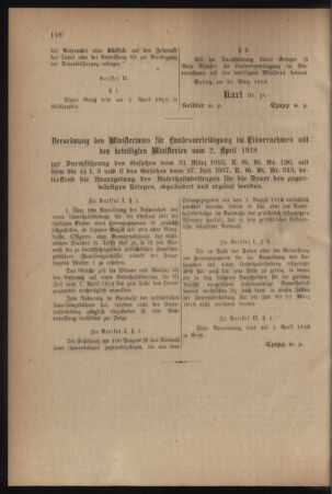 Verordnungsblatt für das Kaiserlich-Königliche Heer 19180518 Seite: 2