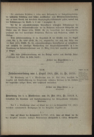 Verordnungsblatt für das Kaiserlich-Königliche Heer 19180810 Seite: 5