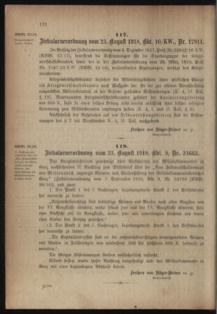 Verordnungsblatt für das Kaiserlich-Königliche Heer 19180831 Seite: 2