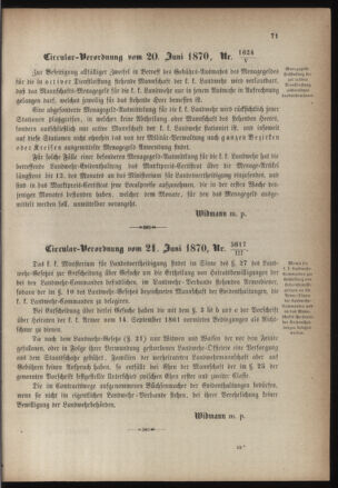 Verordnungsblatt für die Kaiserlich-Königliche Landwehr 18700704 Seite: 3