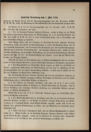 Verordnungsblatt für die Kaiserlich-Königliche Landwehr 18700704 Seite: 5