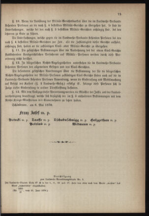 Verordnungsblatt für die Kaiserlich-Königliche Landwehr 18700704 Seite: 7