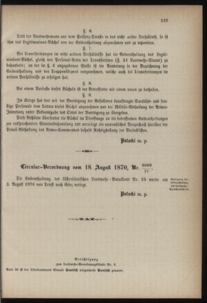 Verordnungsblatt für die Kaiserlich-Königliche Landwehr 18700829 Seite: 7