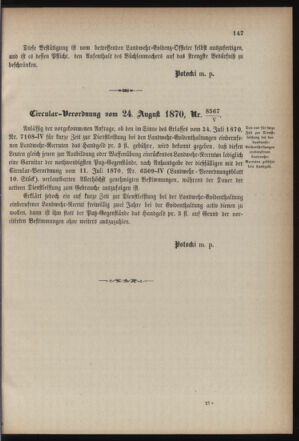 Verordnungsblatt für die Kaiserlich-Königliche Landwehr 18700831 Seite: 3