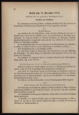 Verordnungsblatt für die Kaiserlich-Königliche Landwehr 18710206 Seite: 18