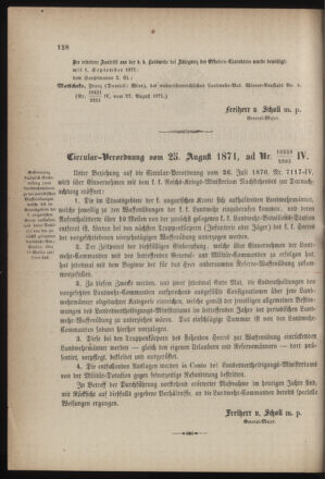 Verordnungsblatt für die Kaiserlich-Königliche Landwehr 18710909 Seite: 2