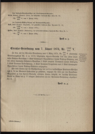 Verordnungsblatt für die Kaiserlich-Königliche Landwehr 18740116 Seite: 5