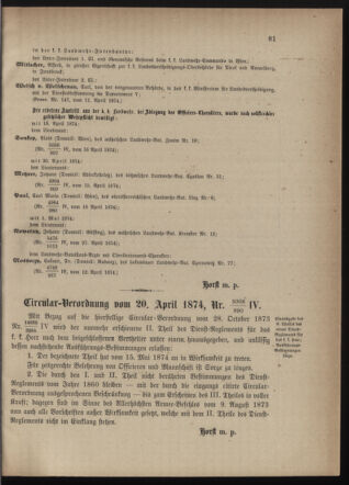 Verordnungsblatt für die Kaiserlich-Königliche Landwehr 18740501 Seite: 3