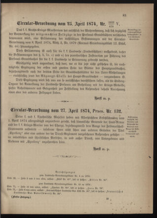 Verordnungsblatt für die Kaiserlich-Königliche Landwehr 18740501 Seite: 5