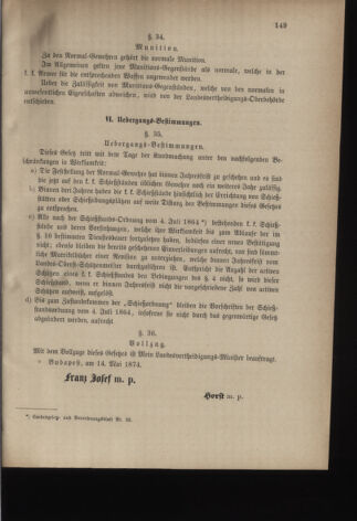 Verordnungsblatt für die Kaiserlich-Königliche Landwehr 18740710 Seite: 23