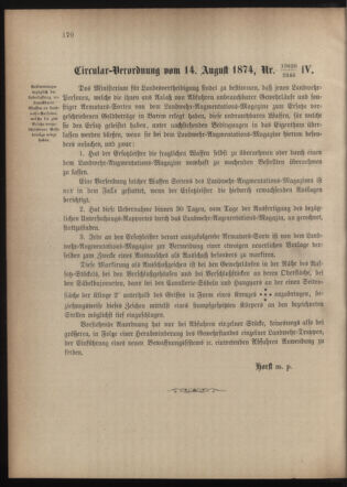 Verordnungsblatt für die Kaiserlich-Königliche Landwehr 18740826 Seite: 6