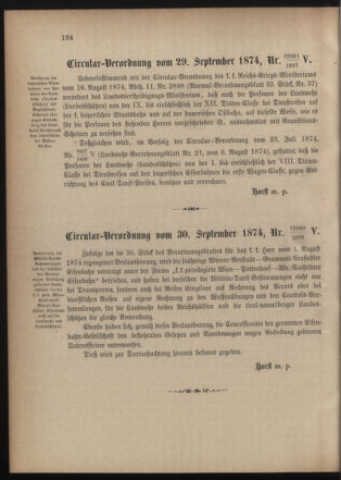 Verordnungsblatt für die Kaiserlich-Königliche Landwehr 18741008 Seite: 6