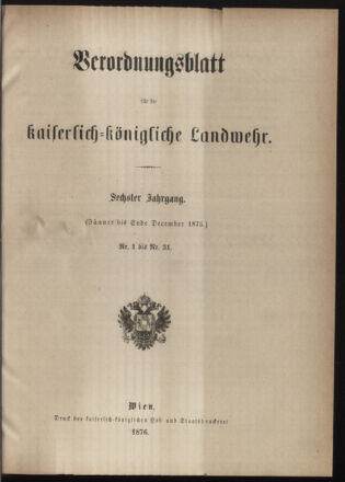 Verordnungsblatt für die Kaiserlich-Königliche Landwehr 18741216 Seite: 7