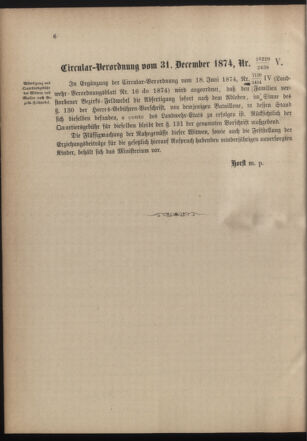 Verordnungsblatt für die Kaiserlich-Königliche Landwehr 18750110 Seite: 6