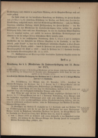 Verordnungsblatt für die Kaiserlich-Königliche Landwehr 18760105 Seite: 3