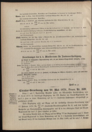 Verordnungsblatt für die Kaiserlich-Königliche Landwehr 18760530 Seite: 2