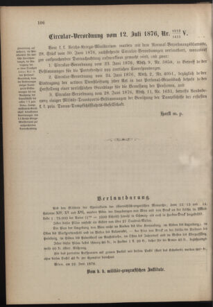 Verordnungsblatt für die Kaiserlich-Königliche Landwehr 18760807 Seite: 6