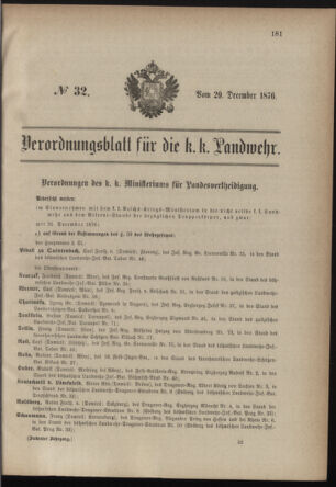 Verordnungsblatt für die Kaiserlich-Königliche Landwehr 18761229 Seite: 3