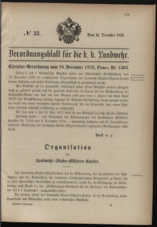 Verordnungsblatt für die Kaiserlich-Königliche Landwehr 18761231 Seite: 1