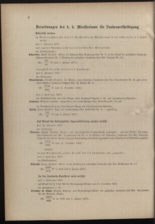 Verordnungsblatt für die Kaiserlich-Königliche Landwehr 18770113 Seite: 2