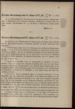 Verordnungsblatt für die Kaiserlich-Königliche Landwehr 18770129 Seite: 7