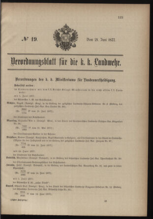 Verordnungsblatt für die Kaiserlich-Königliche Landwehr