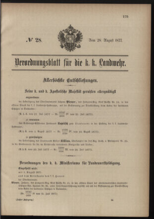 Verordnungsblatt für die Kaiserlich-Königliche Landwehr 18770828 Seite: 7