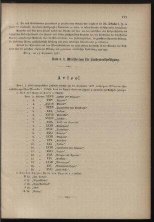 Verordnungsblatt für die Kaiserlich-Königliche Landwehr 18770921 Seite: 7