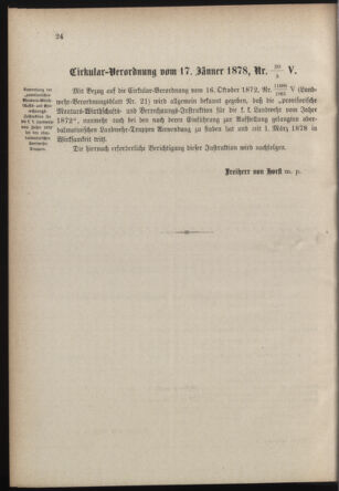 Verordnungsblatt für die Kaiserlich-Königliche Landwehr 18780207 Seite: 6