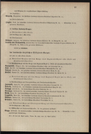 Verordnungsblatt für die Kaiserlich-Königliche Landwehr 18780428 Seite: 7