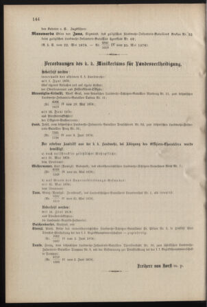 Verordnungsblatt für die Kaiserlich-Königliche Landwehr 18780604 Seite: 2