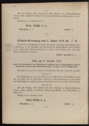 Verordnungsblatt für die Kaiserlich-Königliche Landwehr 18790111 Seite: 6