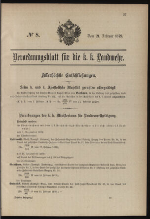 Verordnungsblatt für die Kaiserlich-Königliche Landwehr