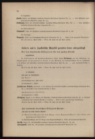 Verordnungsblatt für die Kaiserlich-Königliche Landwehr 18790423 Seite: 10