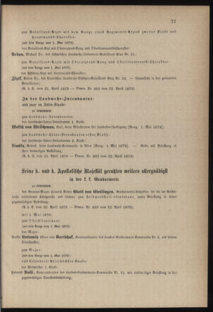 Verordnungsblatt für die Kaiserlich-Königliche Landwehr 18790423 Seite: 11