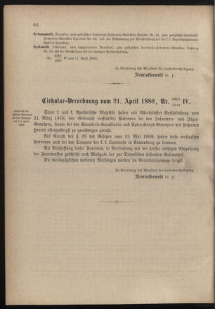 Verordnungsblatt für die Kaiserlich-Königliche Landwehr 18800423 Seite: 6