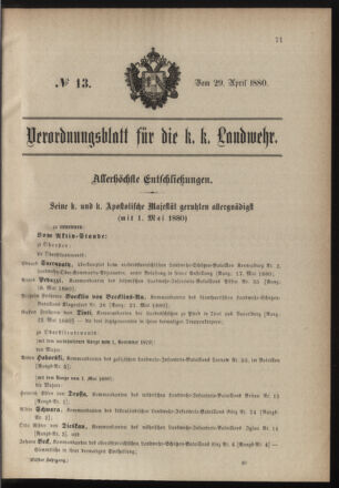 Verordnungsblatt für die Kaiserlich-Königliche Landwehr 18800429 Seite: 7