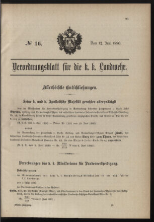 Verordnungsblatt für die Kaiserlich-Königliche Landwehr