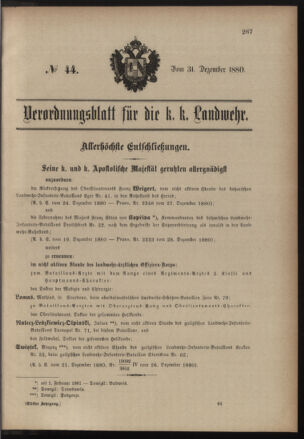 Verordnungsblatt für die Kaiserlich-Königliche Landwehr 18801231 Seite: 5