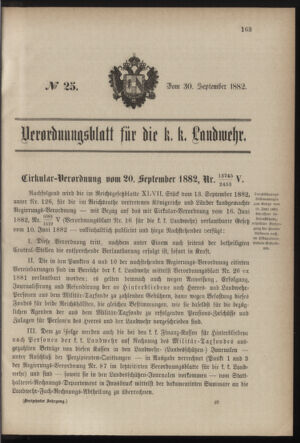 Verordnungsblatt für die Kaiserlich-Königliche Landwehr 18820930 Seite: 5