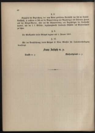 Verordnungsblatt für die Kaiserlich-Königliche Landwehr 18830206 Seite: 6