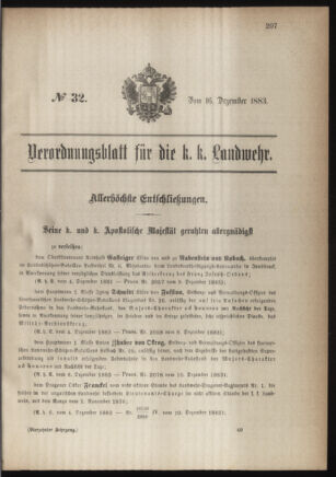 Verordnungsblatt für die Kaiserlich-Königliche Landwehr 18831216 Seite: 5