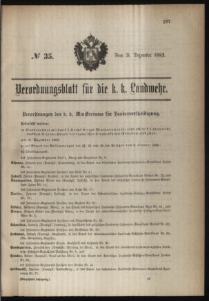 Verordnungsblatt für die Kaiserlich-Königliche Landwehr 18831231 Seite: 25