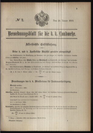 Verordnungsblatt für die Kaiserlich-Königliche Landwehr