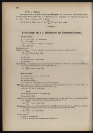 Verordnungsblatt für die Kaiserlich-Königliche Landwehr 18840422 Seite: 2