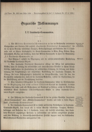 Verordnungsblatt für die Kaiserlich-Königliche Landwehr 18840619 Seite: 5