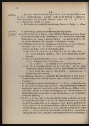 Verordnungsblatt für die Kaiserlich-Königliche Landwehr 18840619 Seite: 62